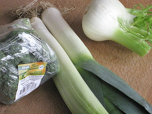 Winter-Bio-Gemüse: Brokkoli-Fenchel-Lauch