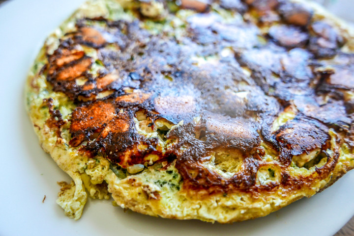 Frittata mit Zucchini und Feta