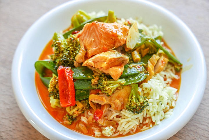 Mehr Abwechslung im Fisch-Curry gibts mit mehreren Fischsorten.