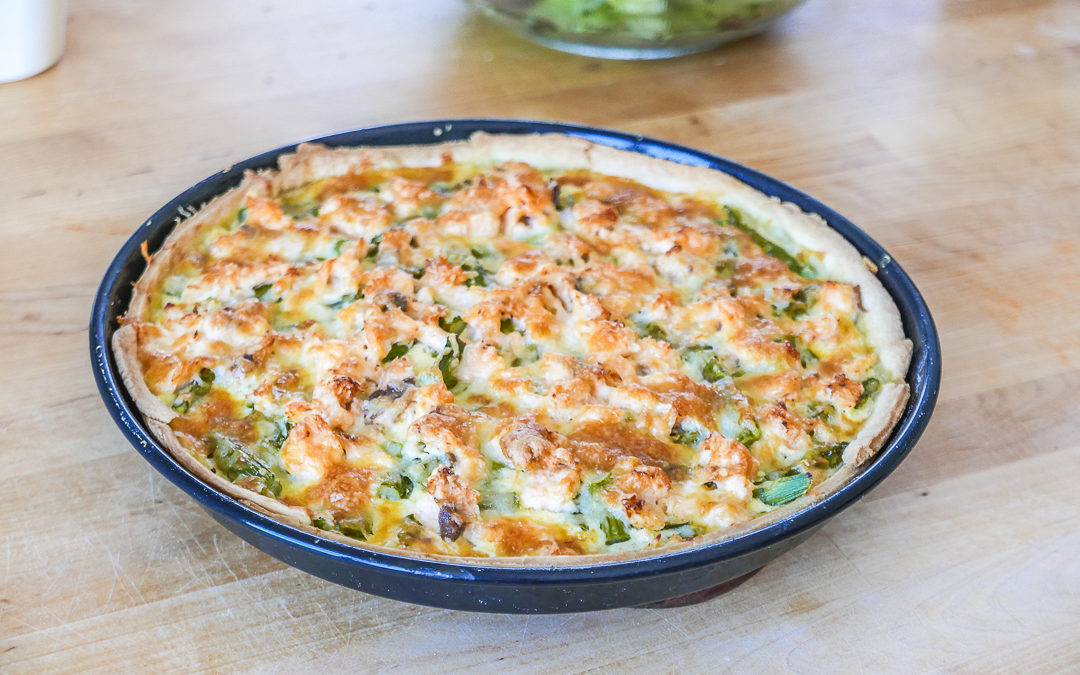 Spargel-Quiche mit Lachs