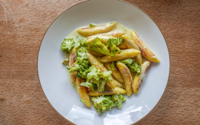 Brokkoli-Schupfnudeln mit Gorgonzola-Sauce
