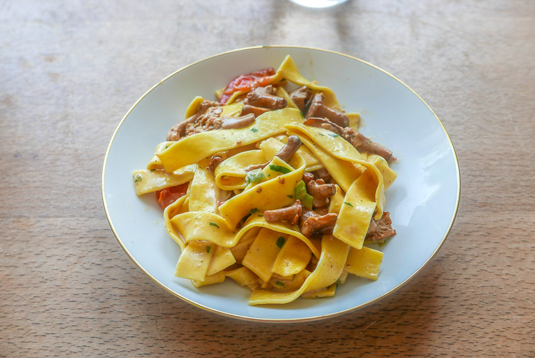 Pasta mit Pfifferlingen: die schnellste und vielleicht schmackhafteste Pfifferlings-Variante.