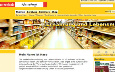 Verbraucherzentrale Hamburg über die Namen von Lebensmitteln: Mein Name ist Hase