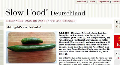 Slow Food will Verbot von Bio-Patenten