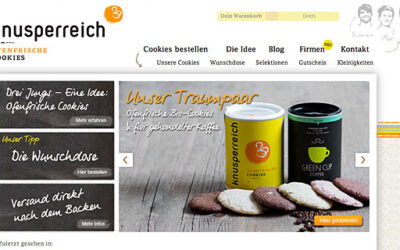Knusperreich: Bio-Cookies per Versand