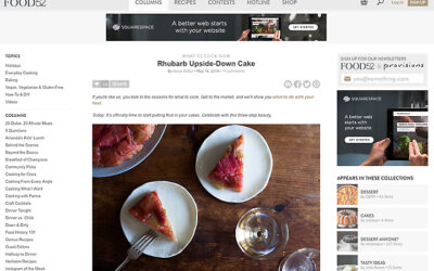 Rhubarb Upside-Down Cake