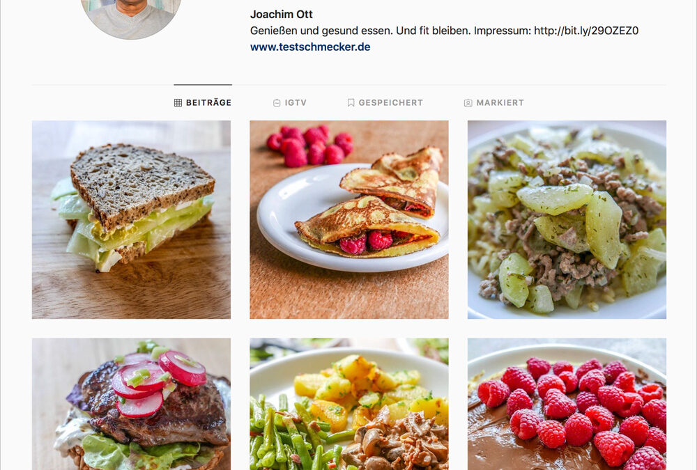 Instagram-Tipps für neue Food-Blogs