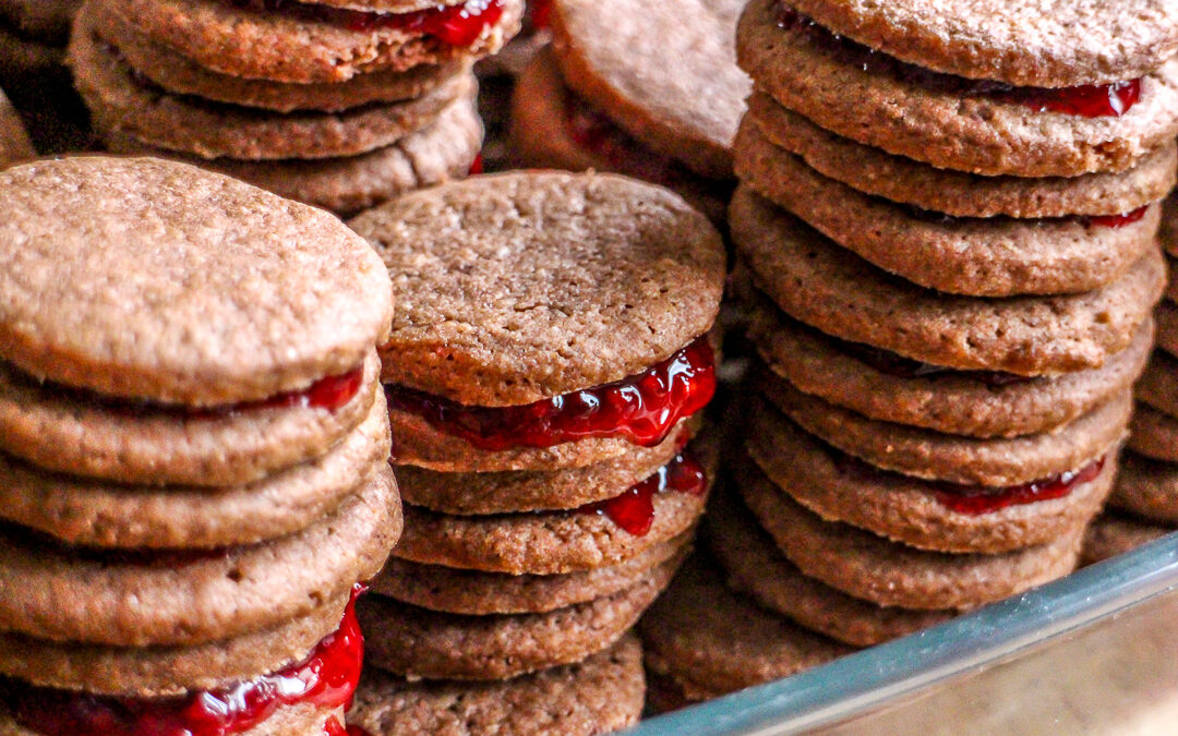 Adventsbacken: Rotweinplätzchen mit Schokolade