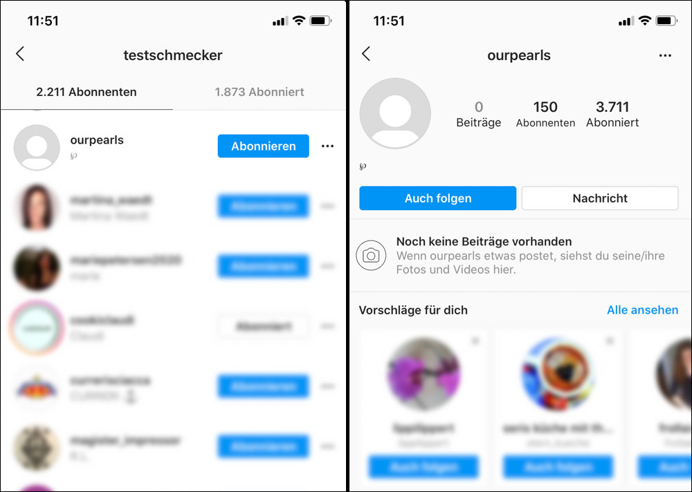 Ghostfoller haben meist kein Profilbild, keine Beitrgäe, wenige Abonnenten und haben dafür viele andere Accounts abonniert. Dass Du jemals einen Austausch mit Ihnen haben wirst, ist unwahrscheinlich. Eine große Anzahö von Ghost Follwern beeiträchtigt die Glaubwürdigkeit Deines Accounts.